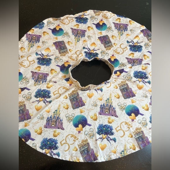 Disneyworld Anniversary swing skirt & crop top set mickey minnie mouse castle - Picture 5 of 10